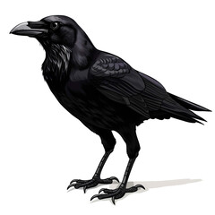 Fototapeta premium illustration art of crow