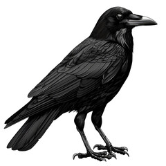 Fototapeta premium illustration art of crow