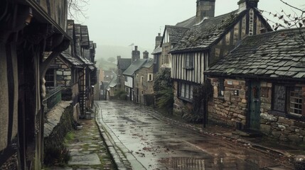 Fototapeta premium Medieval town by day in high resolution and high quality. concept towns, medieval, day, antiquity