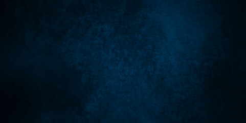 Abstract Dark blue stone wall blank watercolor backdrop light design. Dark blue or black slate background rock distress texture. High Resolution on dark black and blue Cement Texture Background.
