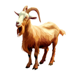 illustration art of goat