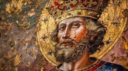 painting of an ancient medieval king