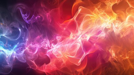 Fototapeta premium Fractal background with abstract colors