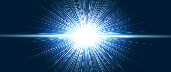 Particle explosion radiation