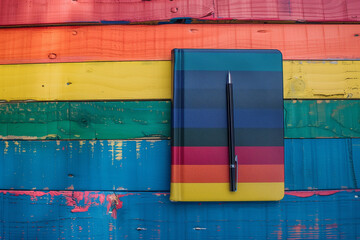 Pride month theme. Imagine writing a series of journal entries documenting your own journey towards self-acceptance and authenticity. Explore the highs and lows, the moments of clarity, and the