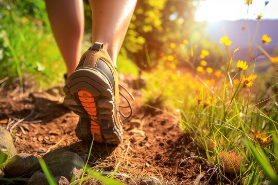 Outdoor Fitness Exploration: Showcase the adventure and exploration of outdoor fitness activities such as hiking, biking, or nature walks, emphasizing the benefits of connecting with nature and