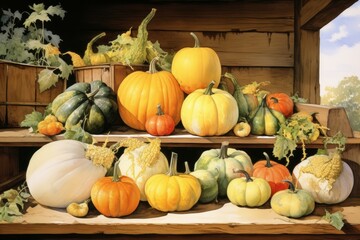 Gourds and squashes - Generative AI