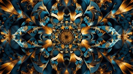 Mesmerizing Kaleidoscope of Fractal Patterns Swirling: Abstract Digital Art for Dynamic Designs and Creative Projects on Adobe Stock, Vibrant Fractal Patterns Swirling: Explore a Kaleidoscope of Color