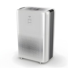 Sleek of a Modern Air Purifier on White Background