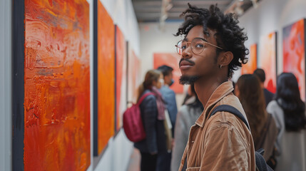 Fototapeta premium People in the art gallery
