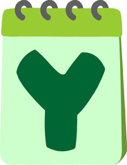 Calendar Letter Alphabet Vector Element