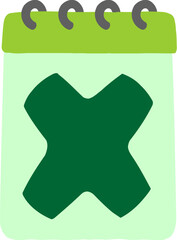 Calendar Letter Alphabet Vector Element