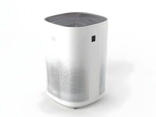 Sleek D Rendered Isolated Air Purifier on White