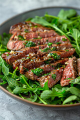 Fototapeta premium beef steak with vegetables