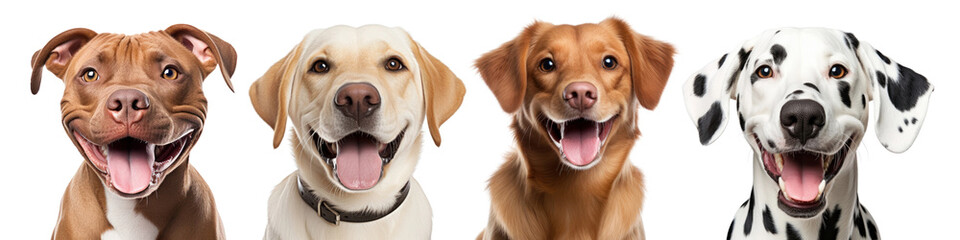 Happy dog png on transparent background