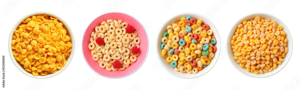 Sticker cornflakes png cut out element set