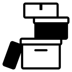 stack of boxes icon