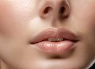 Naklejka premium Upper Lip with Fine Hair