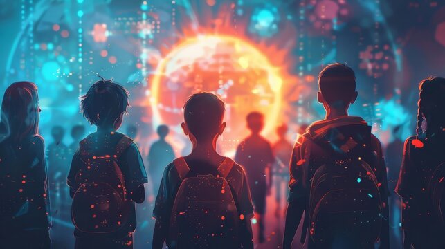 School children in an antibullying program