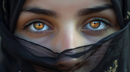 Her hijab framed her face perfectly