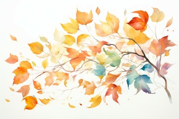 Falling leaves - Generative AI