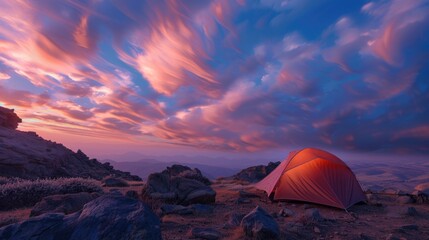  camping, strong wind, time-lapse, pastel, calendar
