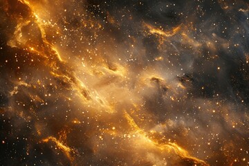 Luminous galactic canvas in vibrant shades