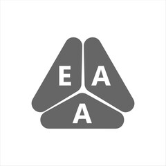EAA letter logo design on white background. Creative  modern EAA letter logo design. Vector design.
