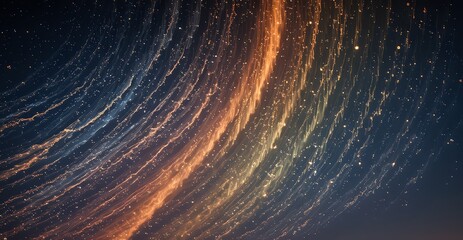 Ethereal Ascent: Spectrum Waves Reaching for the Stars. close up