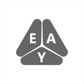 EAY letter logo design on white background. Creative  modern EAY letter logo design. Vector design.