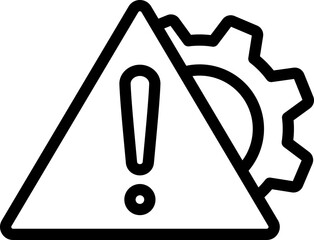 Risk Management Line Icon