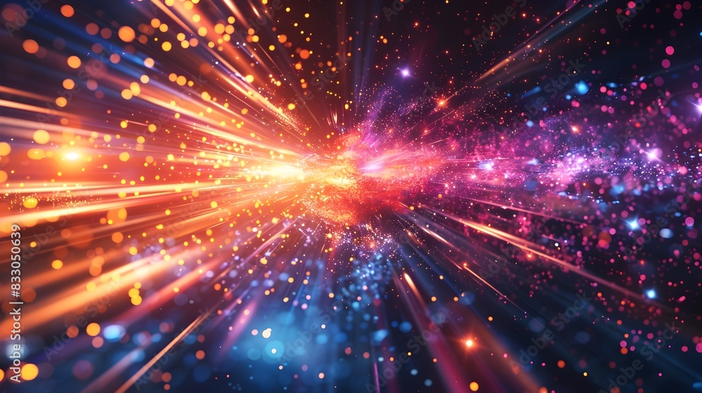 Canvas Prints dazzling explosion of light and energy perfect for futuristic and high tech backgrounds and