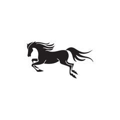 Black and white horse vintage ink drawing vector illustration for t-shirt design