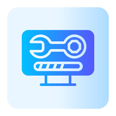 Fototapeta premium maintenance gradient icon