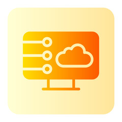 connection network gradient icon