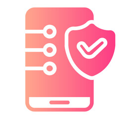 security services gradient icon