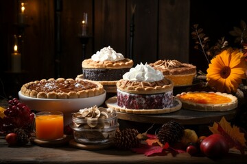 Autumn desserts - Generative AI