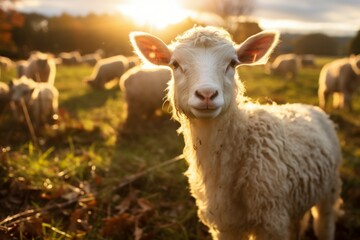 Obraz premium Farm animals - Generative AI