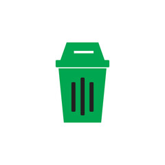 trash bin logo icon