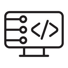 coding line icon