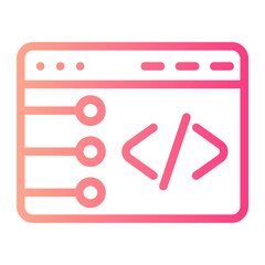 coding gradient icon