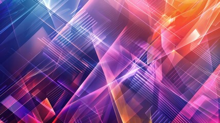 Fototapeta premium Geometric Polygonal Line and Shape Background in Abstract Technology