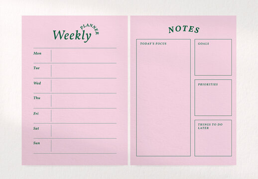 Minimal Cute Planner Template