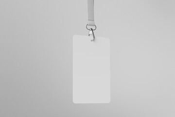 Realistic ID Card Mockup with blank photo