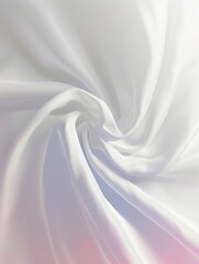 Obraz premium Elegant Flowing White Fabric with Soft Light
