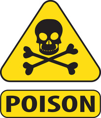 Poison chemical, gas skull sign vector.eps