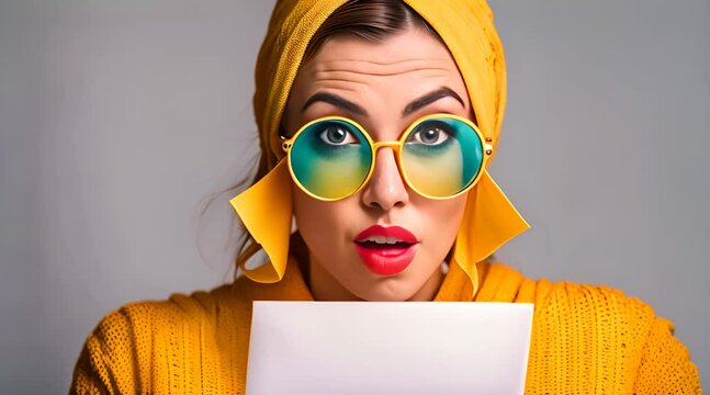 Studentin ist erschrocken &uuml;ber einen Brief, den sie gerade liest