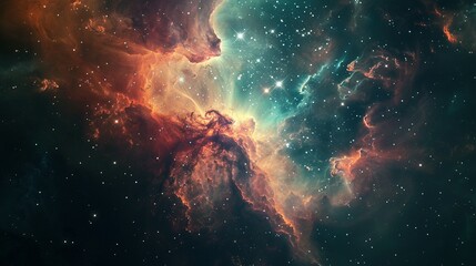 Fototapeta premium Spacewalk Wonders: Astronaut in Deep Space