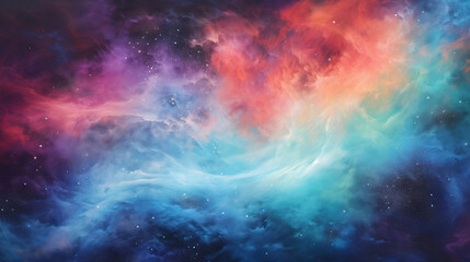 Fototapeta premium space watercolor background 