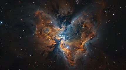 Obraz premium Cosmic Art: Astronaut Spacewalk and Galactic Splendor